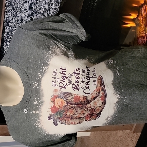 Bleached Cowboy Boots Tee - Picture 2 of 2